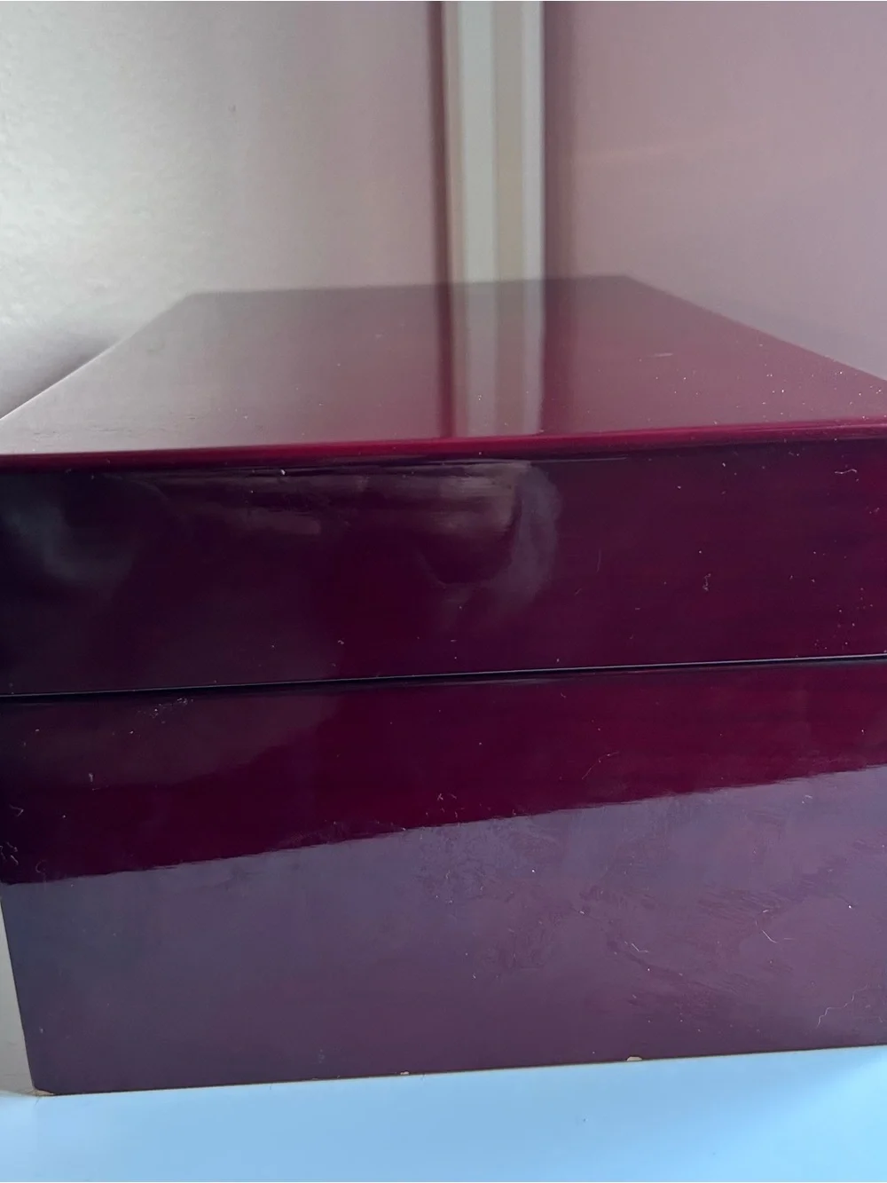 Lori Greiner “For Your Ease Only” Cherry Wood Jewelry Box with Mirror & Drawers